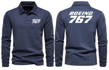 BOEING 767 LONG SLEEVE POLO